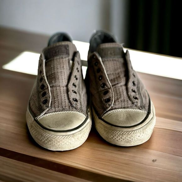 All Star Converse X John Varvatos Men’s Distressed Slip On Low Tops Size  8.5 - Picture 3 of 8